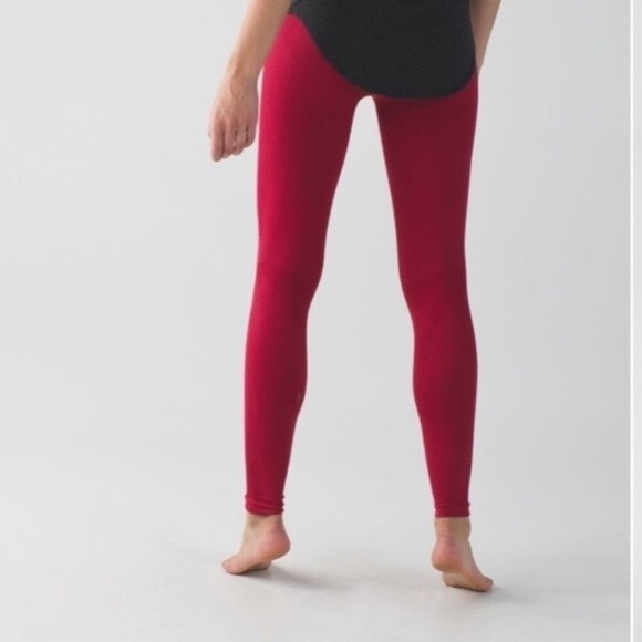 Lululemon Zone Tight Leggings in Cranberry 2 - Picture 2 of 13